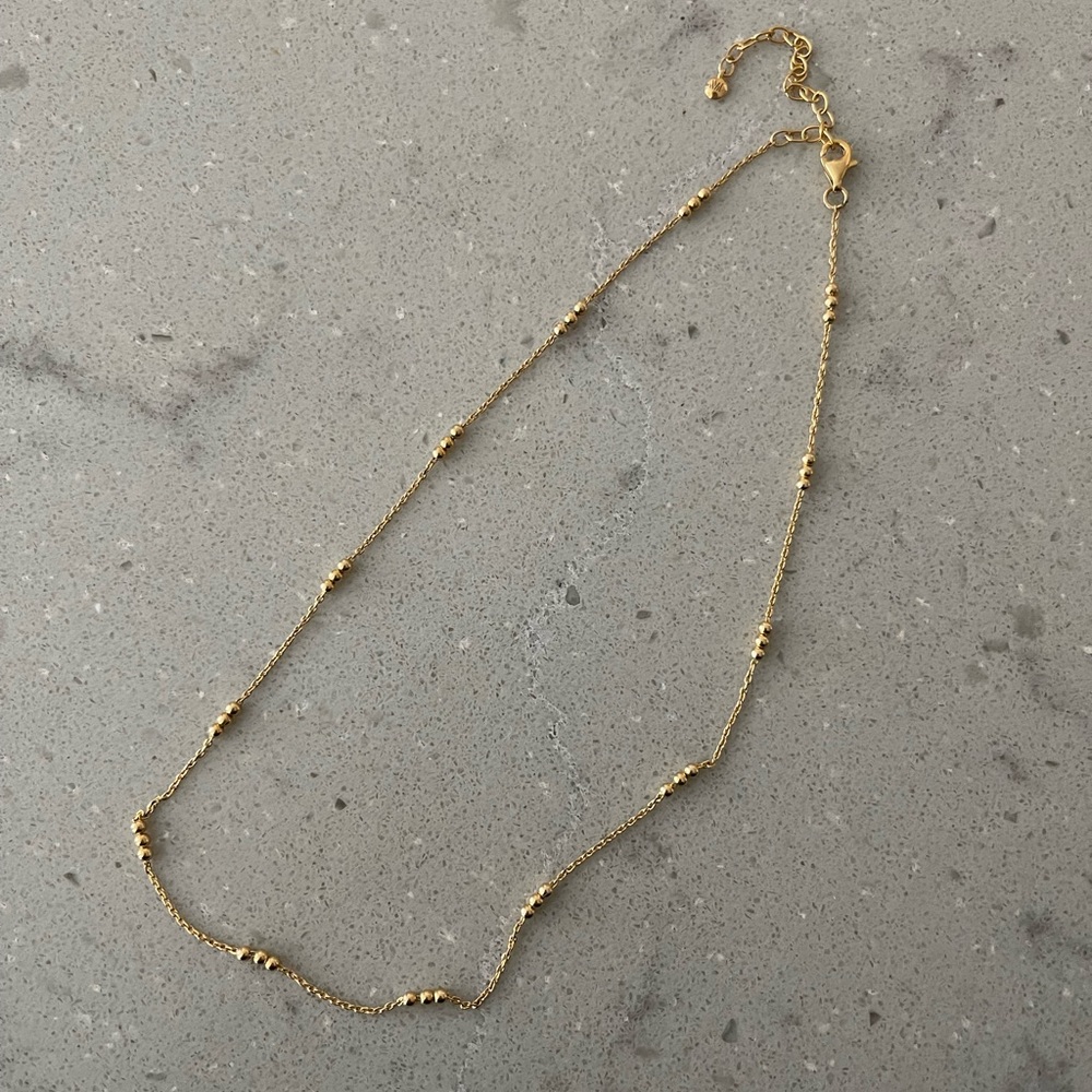 Monica Vinader Triple Beaded Choker Necklace